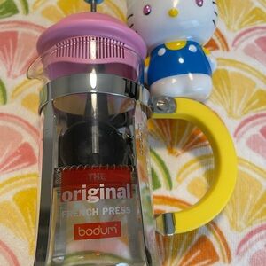 Bodum French Press with Pink Top and Yellow Handle